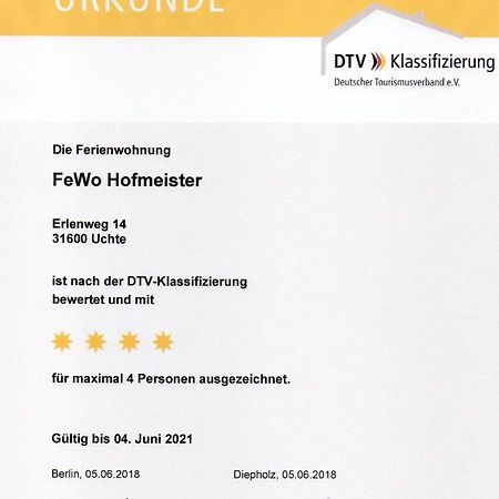 Ferienwohnung Uchte Eksteriør billede