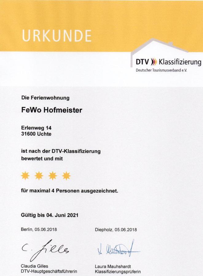 Ferienwohnung Uchte Eksteriør billede